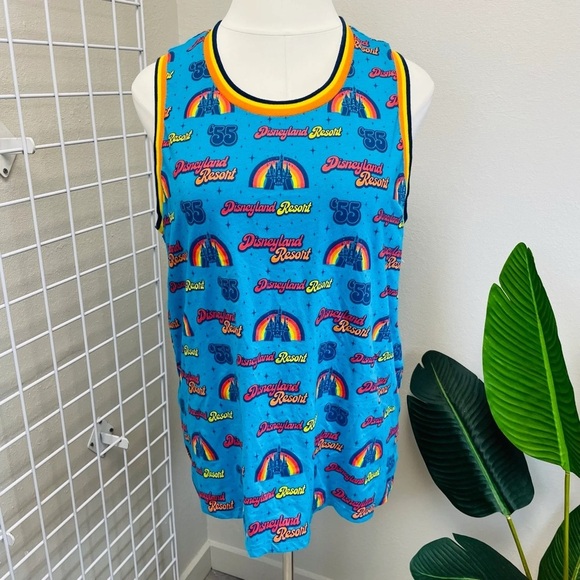 Disney PARKS  Pride Inspired Disneyland Retro Sleeveless Shirt - Size XXL - Picture 1 of 4